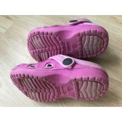 Roze crocs - maat 23 - incl. gratis 2 paar sokjes