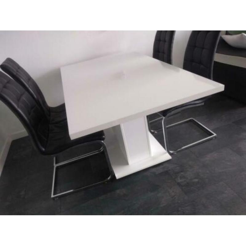 EetTafel Wit hoogglans