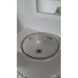 Porseleinen theepot, M Z Czechoslovakia, 1 liter pot