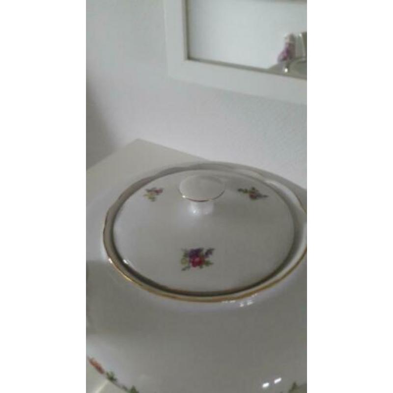 Porseleinen theepot, M Z Czechoslovakia, 1 liter pot