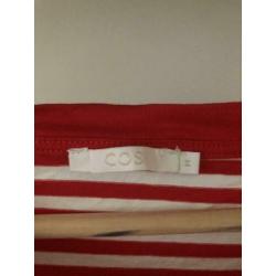Cos bretons gestreept rood wit shirt / trui, maat M