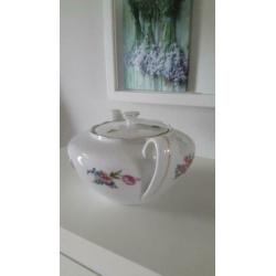 Porseleinen theepot, M Z Czechoslovakia, 1 liter pot