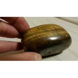 Prachtige grote getrommelde tijgeroog 228 gram