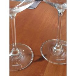 2 Rode Wijnglazen Wijn Glas Villeroy & Boch Nieuwstaat