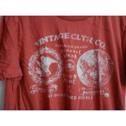 Roest rood JACK & JONES shirt met opdruk. Maat L