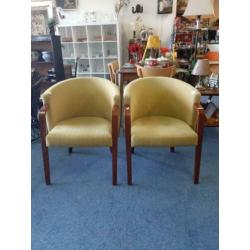 Vintage clubfauteuiltjes, stoeltjes jaren 50/60