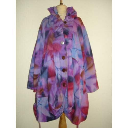 Normal Crazy dames jas tie-dye paars blauw rood 1 maat ZGAN