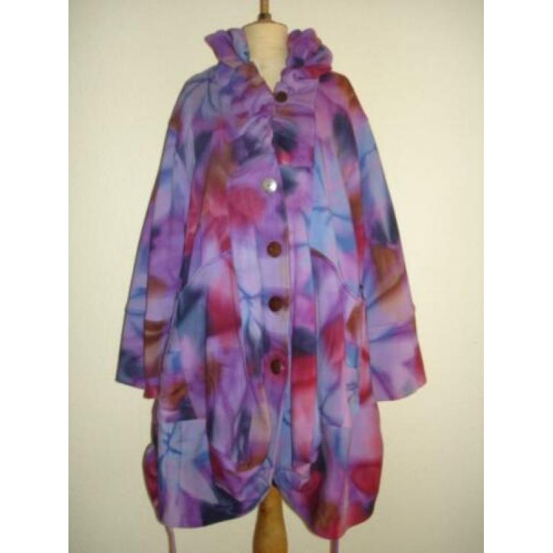 Normal Crazy dames jas tie-dye paars blauw rood 1 maat ZGAN