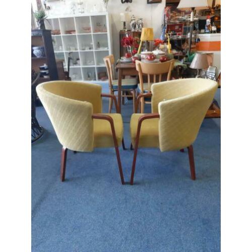 Vintage clubfauteuiltjes, stoeltjes jaren 50/60