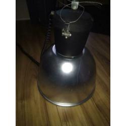 Grote industriële aluminium lamp 47cm doorsnede fabriekslamp