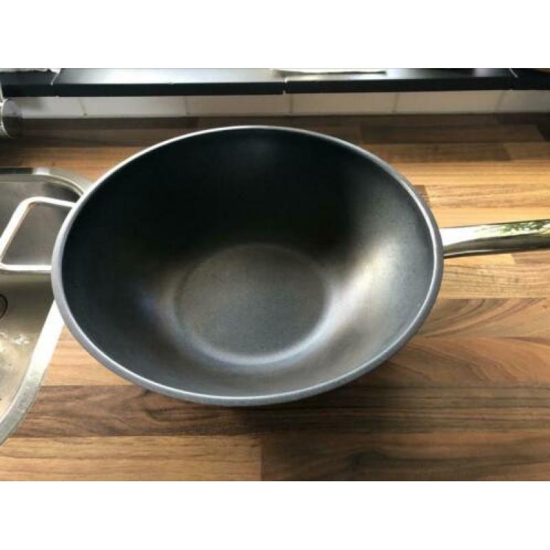 Vivo wokpan 31 cm met glazen deksel