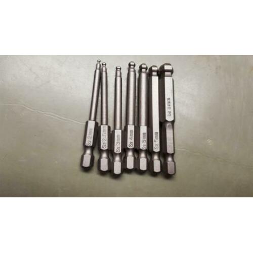 Imbusset 1/4 kogelkop 7x