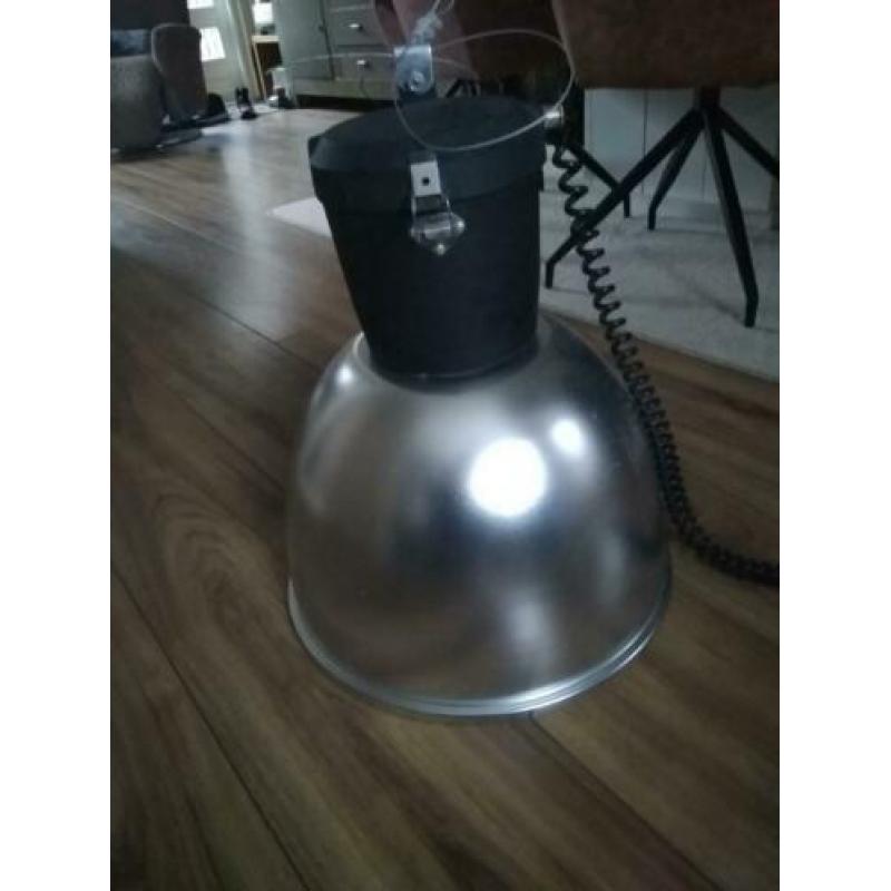 Grote industriële aluminium lamp 47cm doorsnede fabriekslamp