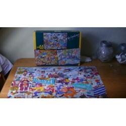 doos met 3 legpuzzels roy vogelzang compleet