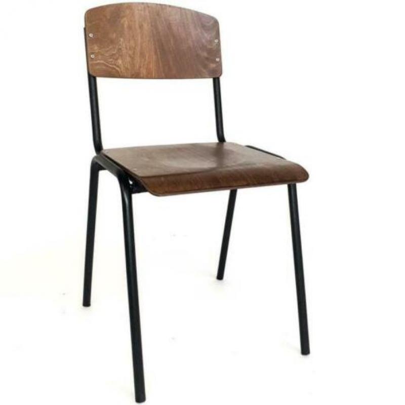 VINTAGE RESTAURANT STOELEN SCHOOLSTOELEN, stoel smokey 949