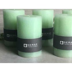 Kaars licht groen serax 9cm