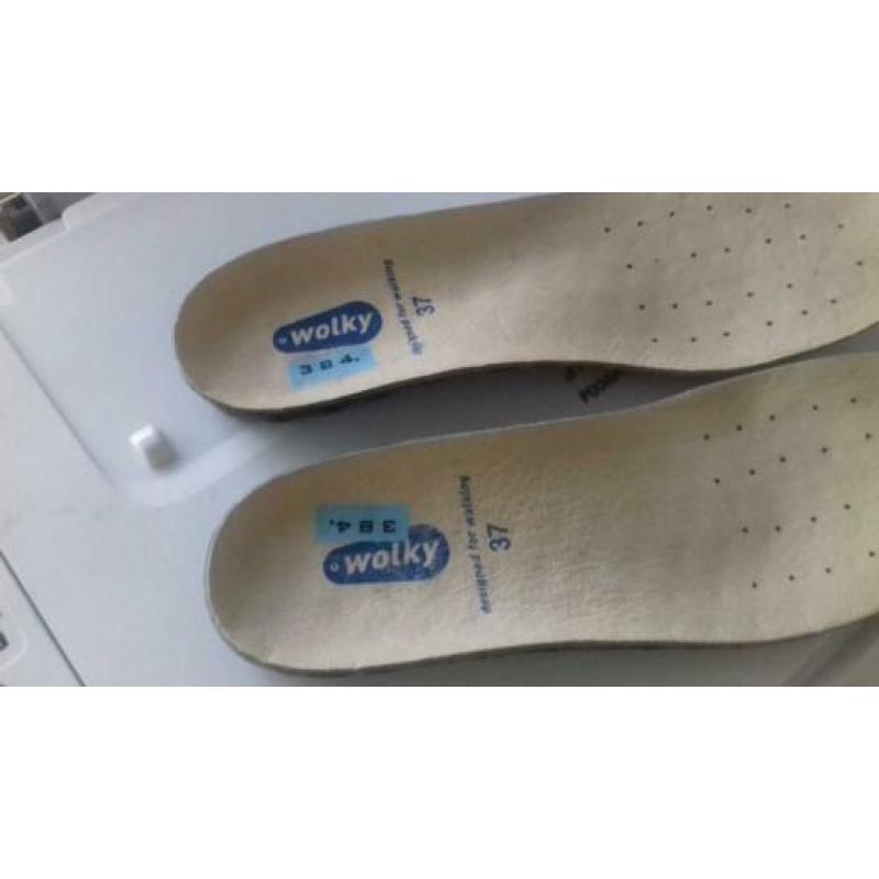 WOLKY MAAT 37 suede leren paarse laarzen paars bijna nieuw