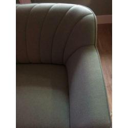 Retro bank zitbank 3-zits sofa stof bankstel zetel