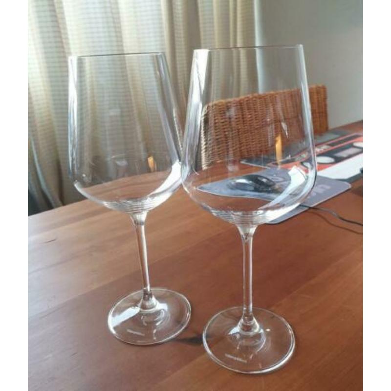 2 Rode Wijnglazen Wijn Glas Villeroy & Boch Nieuwstaat