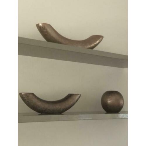 Set van 3 vaas/kaarshouder