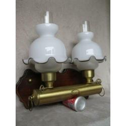 Vintage dubbele scheepslamp wandlamp
