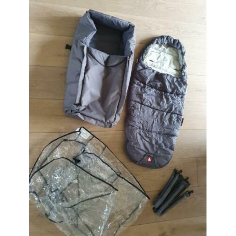 Topmark duowagen incl. babynestje, regenhoes en voetenzak