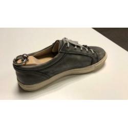 Mooie grijs leren sneakers van Gino-B maat 44
