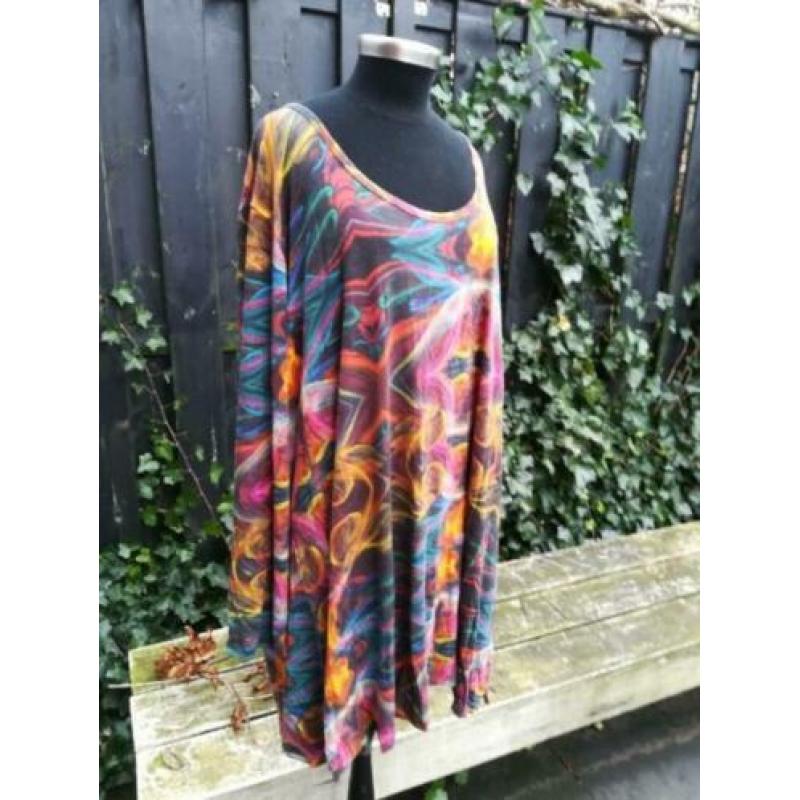 .Kleurige Tuniek Jurk X-Two XXL