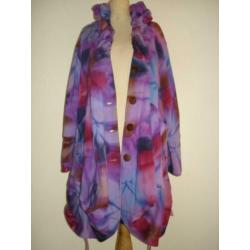Normal Crazy dames jas tie-dye paars blauw rood 1 maat ZGAN