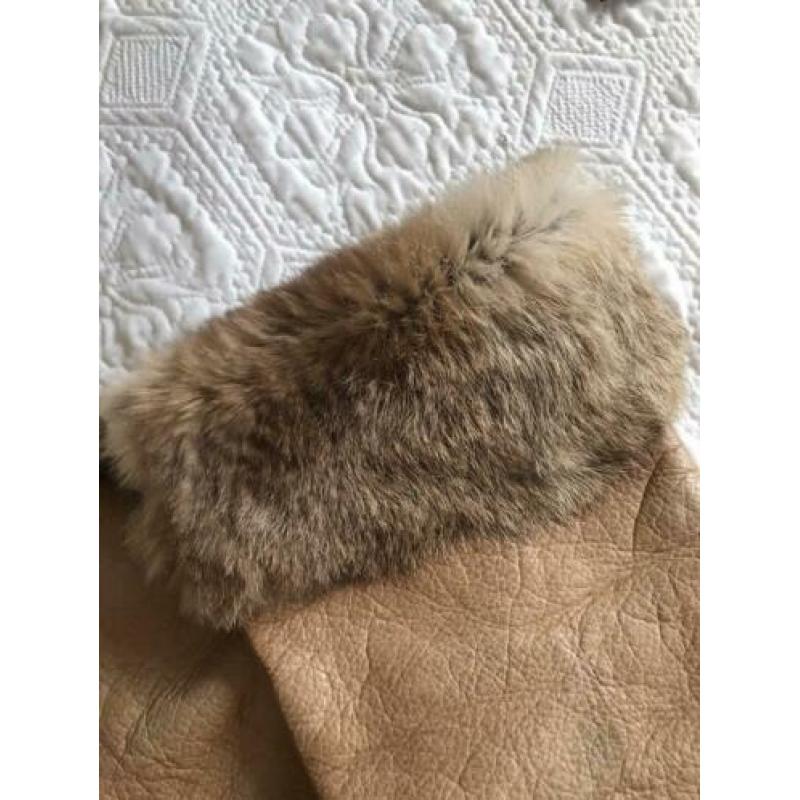 LdiR hoge Ibiza laarsjes ?? 38 camel kleur bont studs leer