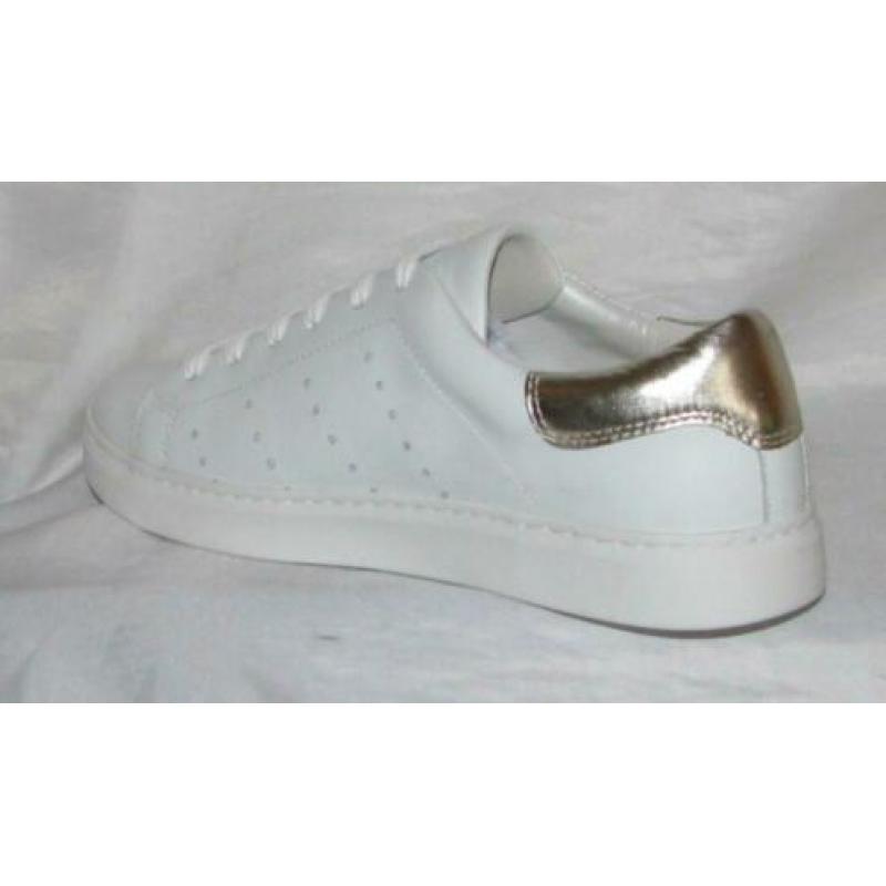 CARTOUX maat 39 lerensneaker wit/goud - gratis verzenden