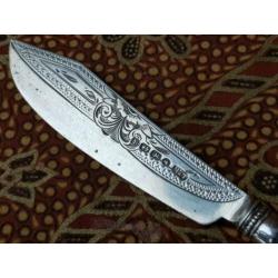 Mooi origineel antiek mes uit Engeland van zilver 18,2 cm.
