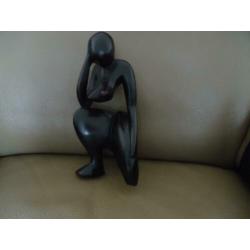 houten dame massief hoog 25cm---breed 12 cm 3,95