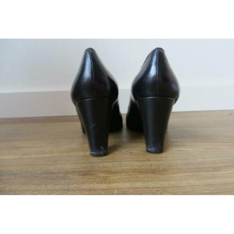 Pumps zwart leer Ab Donkers 38½
