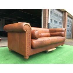 BAXTER model 'Alfred P' leren bank + Gratis Bezorging
