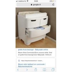 BLOOM luxe witte commodekast verschoontafel