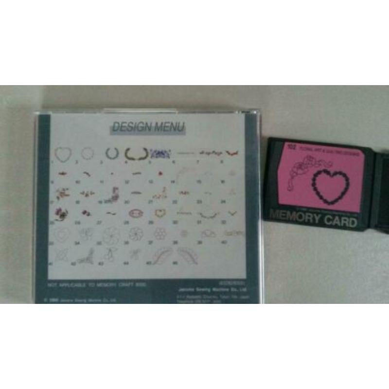 Borduurpatronen (memory cards) voor Memory Craft 5000-9000