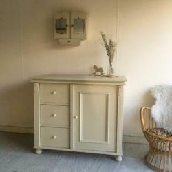 Vintage commode taupe
