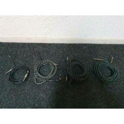 Uitverkoop!! 4 instrumentkabels voor €40,-!