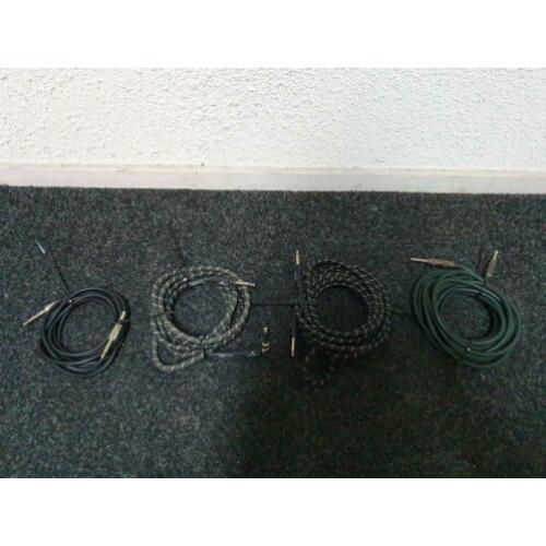 Uitverkoop!! 4 instrumentkabels voor €40,-!
