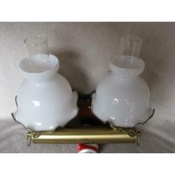 Vintage dubbele scheepslamp wandlamp