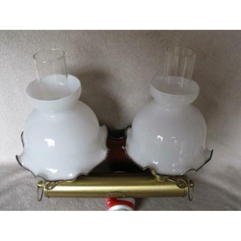 Vintage dubbele scheepslamp wandlamp