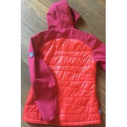 Mooie Westfjord outdoorjas met capuchon in rood mt 42/XL