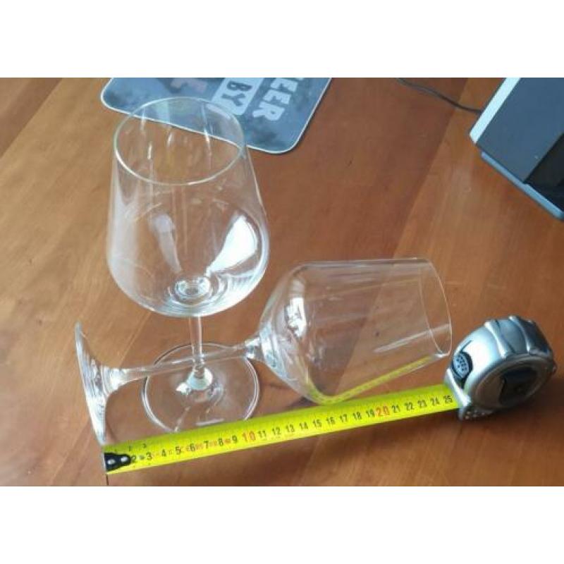 2 Rode Wijnglazen Wijn Glas Villeroy & Boch Nieuwstaat