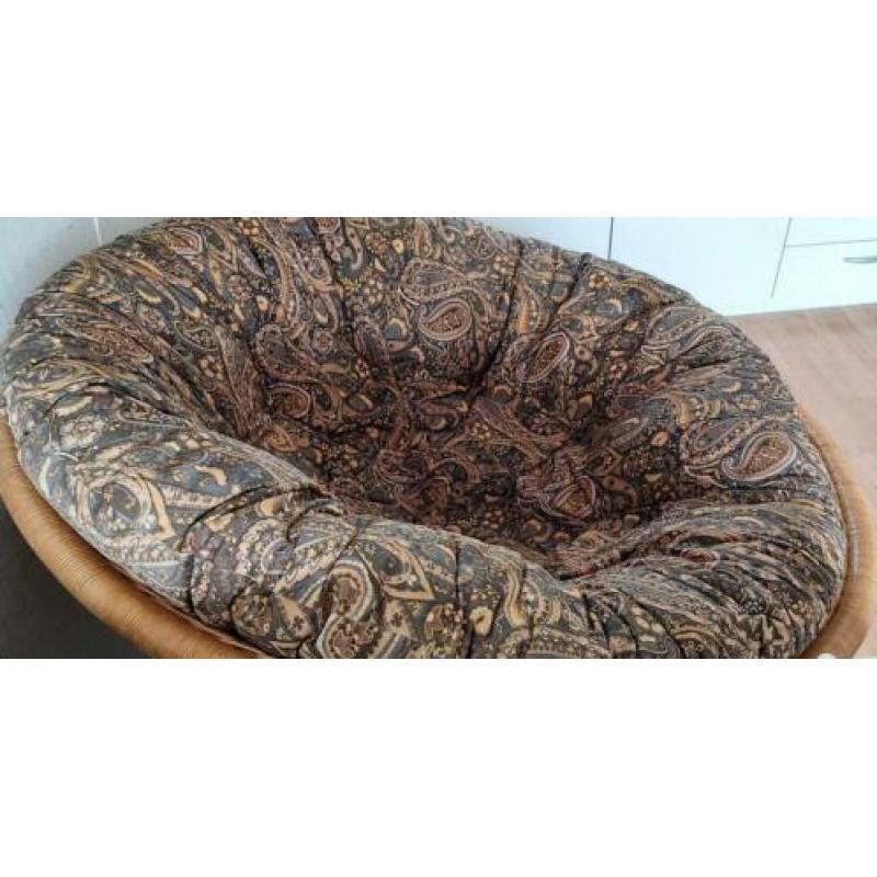 Rieten papasan stoel