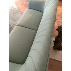 Retro bank zitbank 3-zits sofa stof bankstel zetel