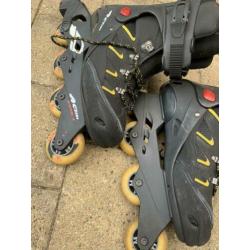 Skate met alle beschermingen