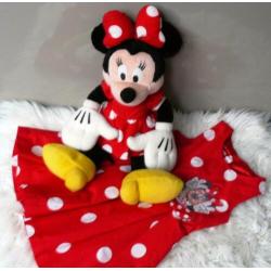 Disneyland Parijs Minnie Mouse Jurk 110 & Minnie grote knuff