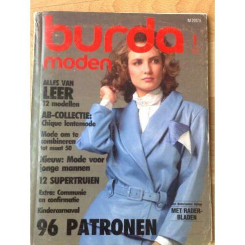 Burda Vintage nr. 1-2-3-4-5-7-8-9-11-12 / 1986