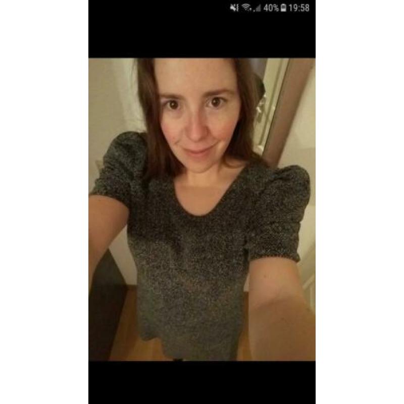 Nette warme grijze jurk vila maat xl 44/46